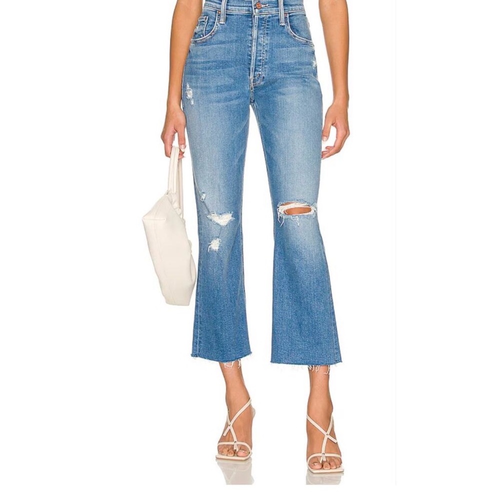 MOTHER The Tripper Ankle Fray Jeans Size 26 Play Like A Pirate